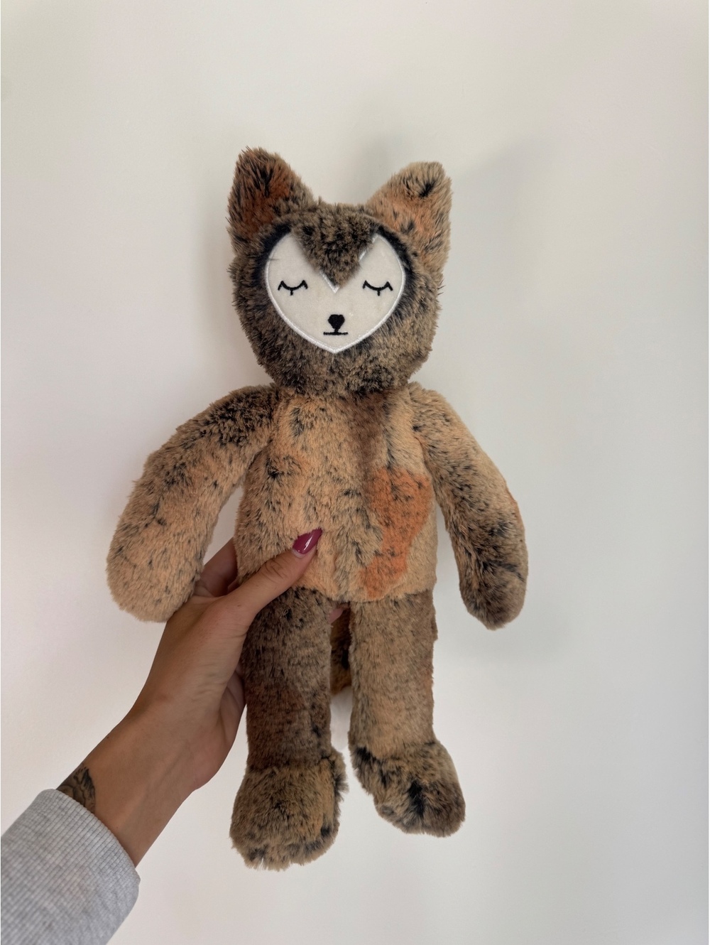 Slumberkins Fox Kin Plush Woodland Mottled Brown Stuffed Animal